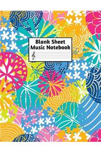 Blank Sheet Music Notebook