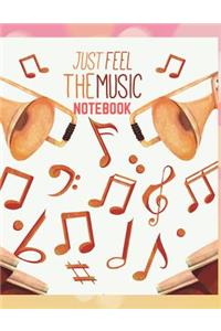 Just feel the music Notebook