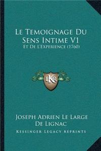 Temoignage Du Sens Intime V1