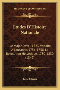 Etudes D'Histoire Nationale