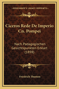 Ciceros Rede De Imperio Cn. Pompei