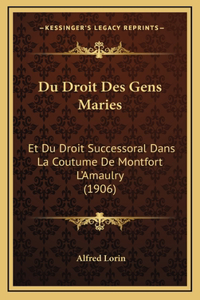 Du Droit Des Gens Maries