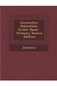 Geschichts-Bibliothek, Erster Band