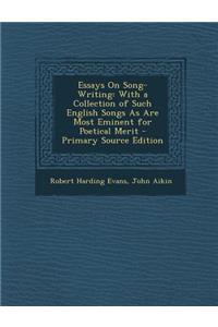 Essays on Song-Writing
