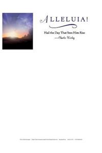 Alleluia! Sunrise Easter Letterhead (Pkg of 50)