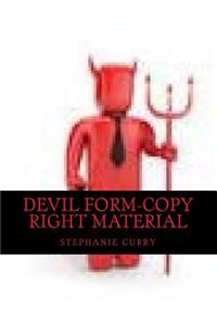 Devil Form-Copy Right Material: Devil Form Builted in License