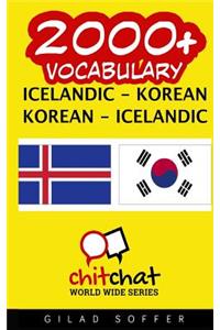 2000+ Icelandic - Korean Korean - Icelandic Vocabulary