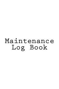 Maintenance Log Book