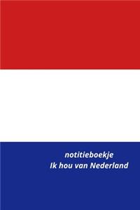notitieboekje Ik hou van Nederland
