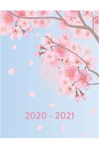 2020 - 2021: A Monthly Affirmation Calendar, pink blossoms