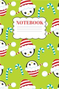 Notebook: Christmas Journal Notebook Holiday Santa Hat Reindeer Snow Lined Writing Paper that Santa Claus Christmas - Blank Lined Journal Notebook You Can Wri