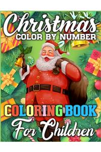 Christmas Color By Number Coloring Book for Children