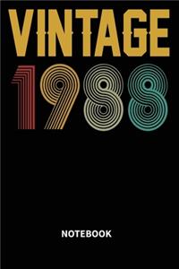 Vintage 1988 Notebook