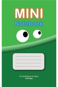 Mini Notebook for Kids - 5 x 8 inches, 120 pages, College ruled - ( Green edition )