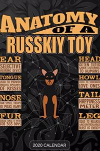 Anatomy Of A Russkiy Toy: Russkiy Toy 2020 Calendar - Customized Gift For Russkiy Toy Dog Owner