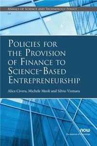 Policies for the Provision of Finance to Science-Based Entrepreneurship