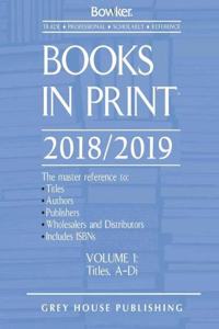 Books in Print - 7 Volume Set, 2018/19