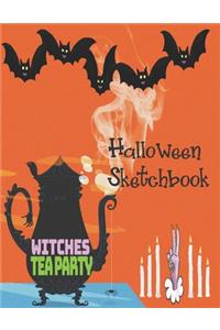 Witches TeaParty Halloween Sketchbook