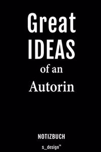 Notizbuch für Autoren / Autor / Autorin