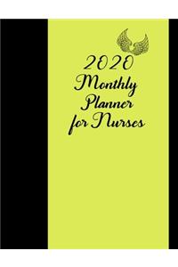 2020 Monthly Planner for Nurses