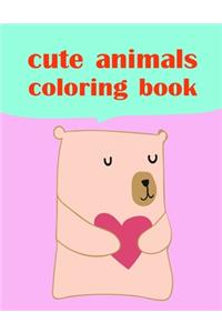cute animals coloring book