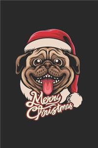 Funny Pug Elf Christmas Notebook Gift
