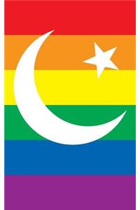 Muslim Star & Crescent Rainbow Flag - Lined Notebook