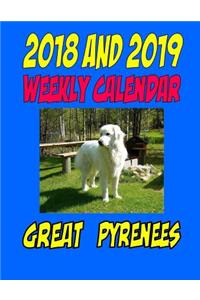 2018 and 2019 Weekly Calendar Great Pyrenees
