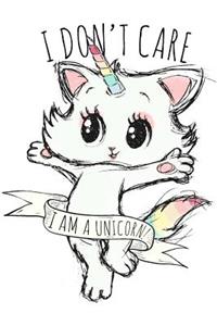 Funny Kitten Unicorn Journal