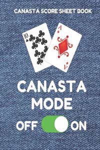 Canasta Score Sheet Book