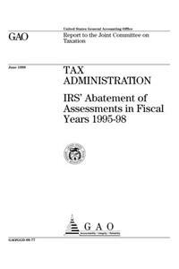 Tax Administration: IRS Abatement of Assessments in Fiscal Years 199598