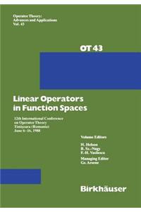 Linear Operators in Function Spaces