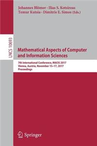 Mathematical Aspects of Computer and Information Sciences