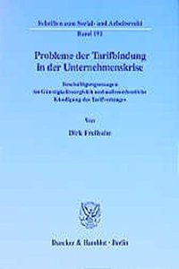 Probleme Der Tarifbindung in Der Unternehmenskrise