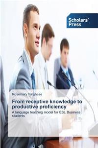 From receptive knowledge to productive proficiency