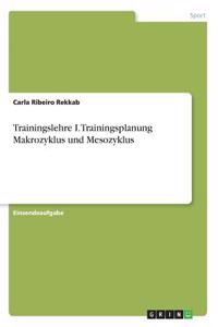 Trainingslehre I. Trainingsplanung Makrozyklus und Mesozyklus