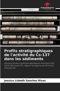 Profils stratigraphiques de l'activité du Cs-137 dans les sédiments