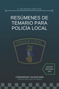 Resúmenes de Temario Para Policía Local