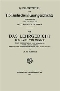 Das Lehrgedicht Des Karel Van Mander