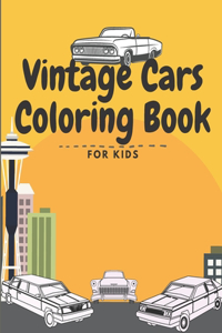 Vintage Cars Coloring Book For Kids