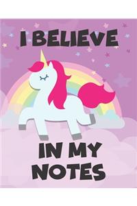 I Believe In My Notes Sketchbook