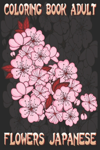 Coloring Book Adult Flowers Japanese