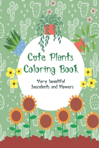 Cute Plants Coloring Book/