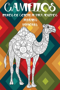 Libros de colorear para adultos - Patrones - Animales - Camellos