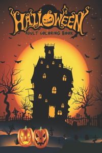Halloween Adult Coloring Book
