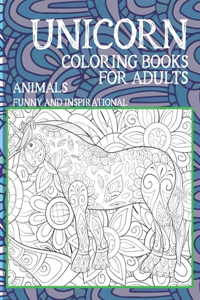 Coloring Books for Adults Funny and Inspirational - Animals - Unicorn