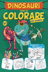 Dinosauri Libro Da Colorare Per Bambini