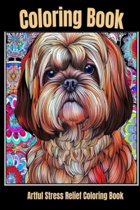 Artful stress relief coloring book