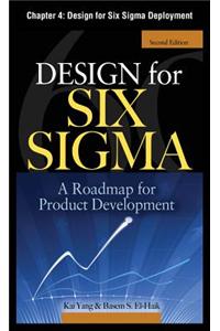 Design for Six SIGMA, Chapter 4 - Design for Six SIGMA Deployment