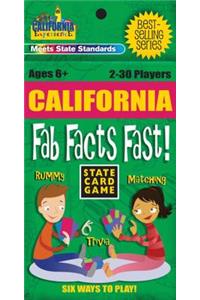 California Fab Facts Fast Card Game